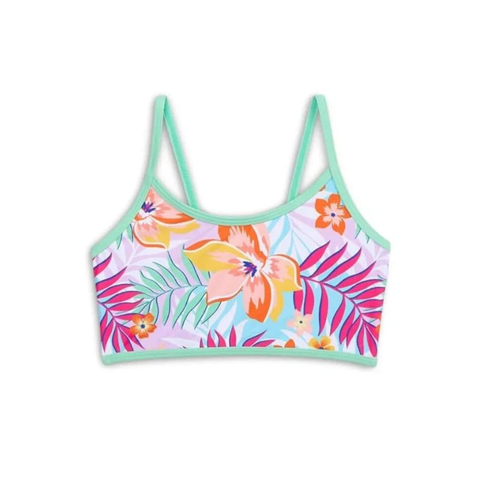 Appaman Stella Swim Shorts Set Kids 8 Retro Tropics Stretch Swimwear RED111